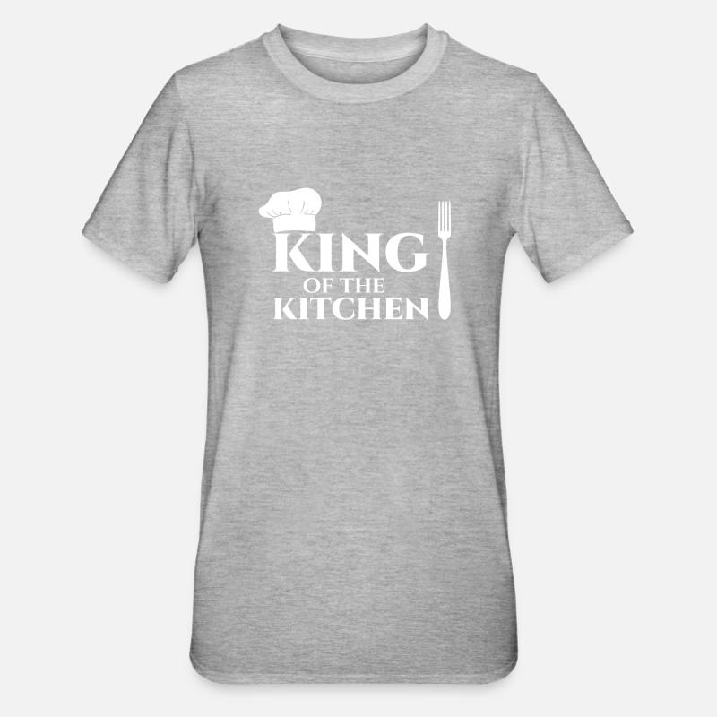 Cuisinier - cuisinier - cuisinier - cadeau - chef - T-shirt polycoton Unisexe - gris chiné