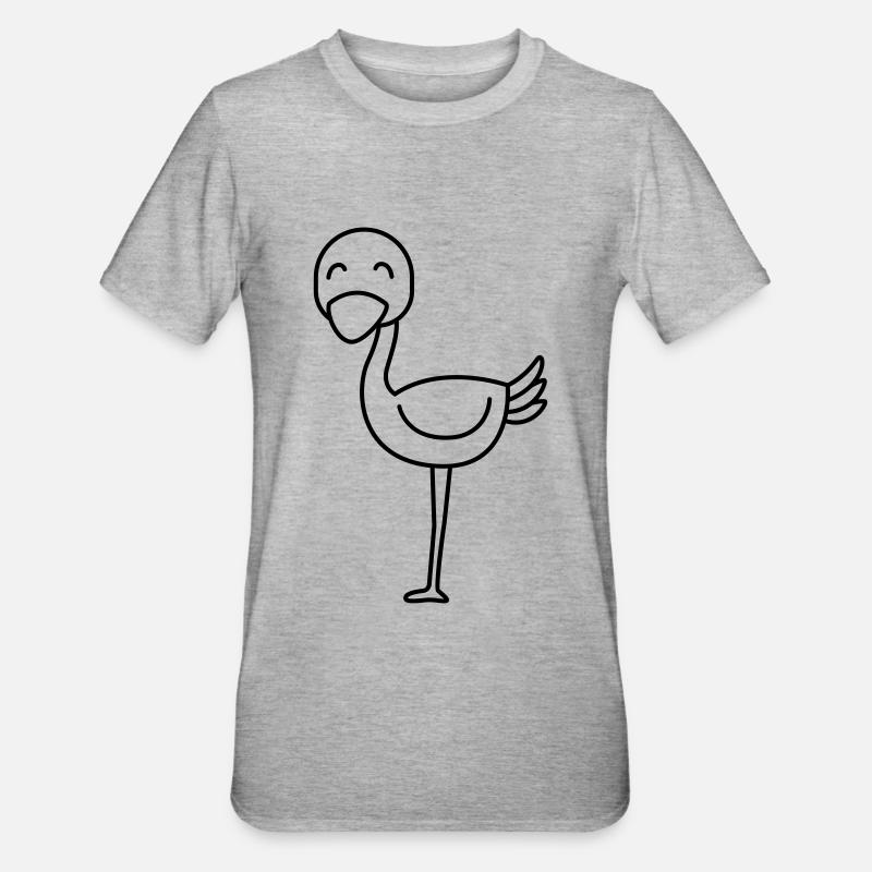 Strauss Comic Animal - Unisex Polycotton T-Shirt - heather grey