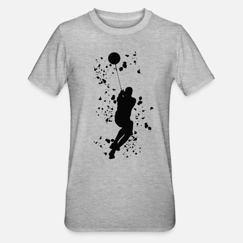 Lanceur de marteau Colorsplash Lancer de marteau - T-shirt polycoton Unisexe - gris chiné