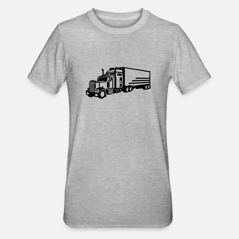 Camion - T-shirt polycoton Unisexe - gris chiné