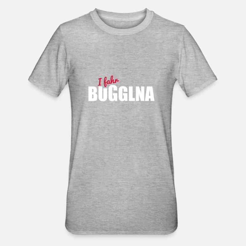 Buggl na - Unisex Polycotton T-Shirt - Grau meliert