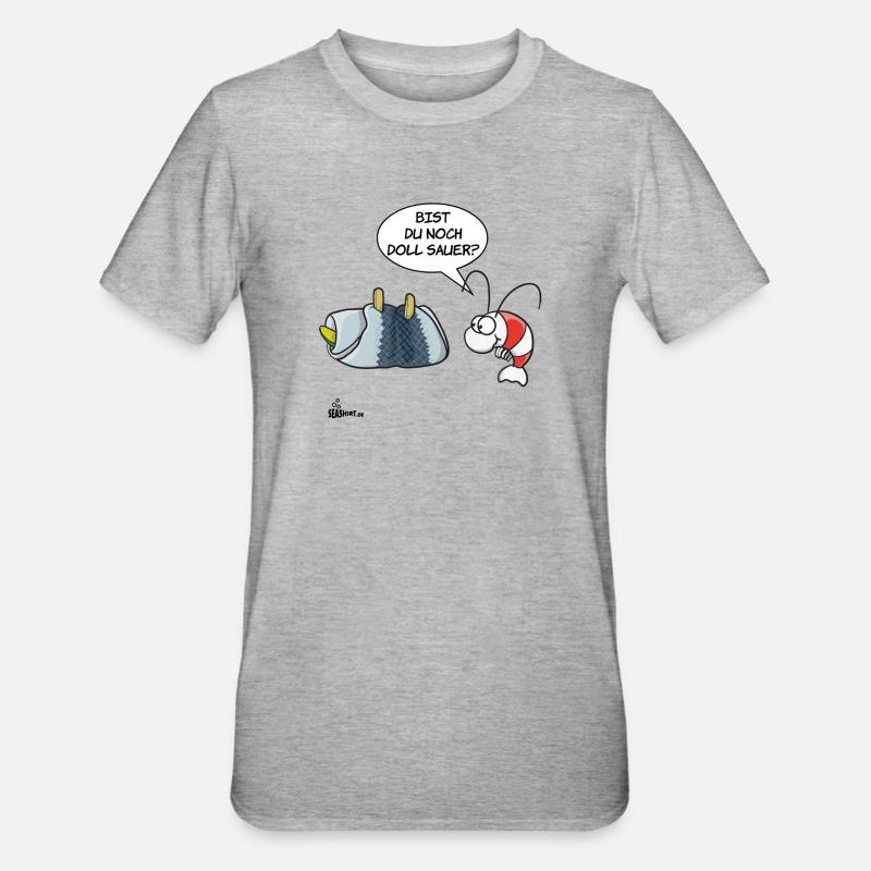 Rollmops - T-shirt polycoton Unisexe - gris chiné