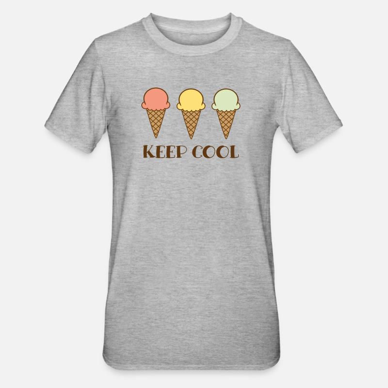 Keep cool - T-shirt polycoton Unisexe - gris chiné