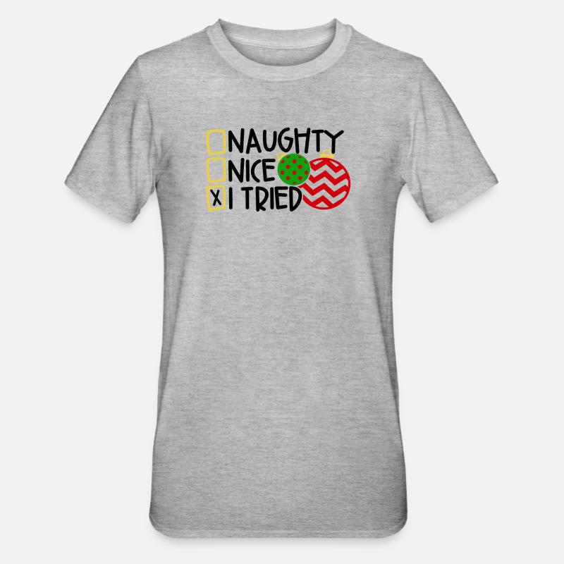 Noël - T-shirt polycoton Unisexe - gris chiné