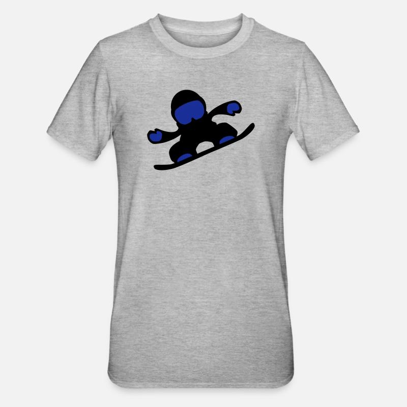 snowboardeuse - T-shirt polycoton Unisexe - gris chiné