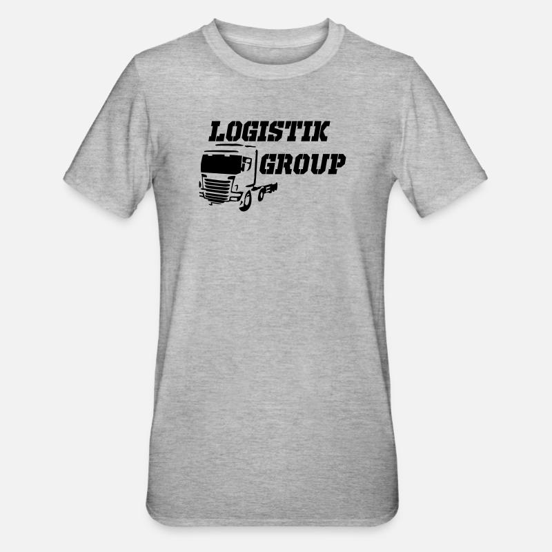 Logistik Group - Unisex Polycotton T-Shirt - Grau meliert