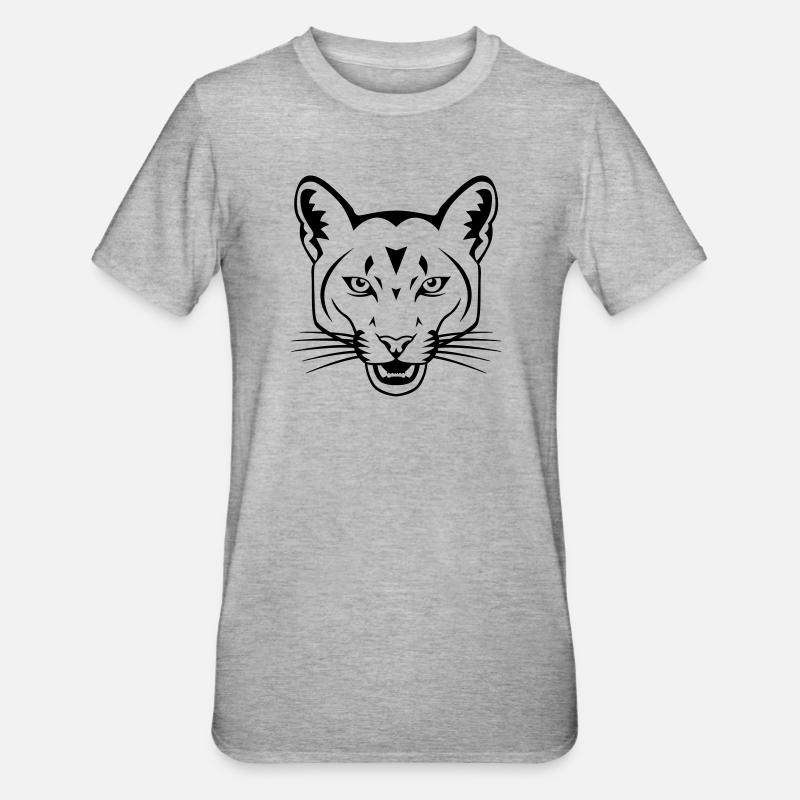 chat - T-shirt polycoton Unisexe - gris chiné