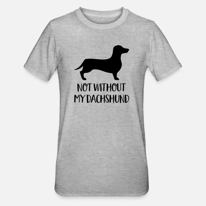 Dackel - T-shirt polycoton Unisexe - gris chiné