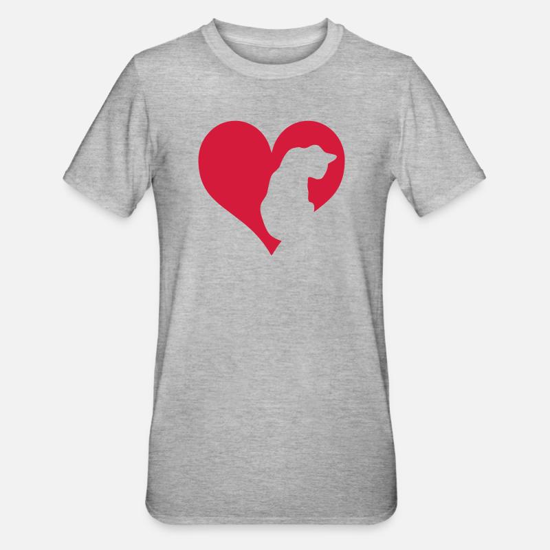 Chat - T-shirt polycoton Unisexe - gris chiné