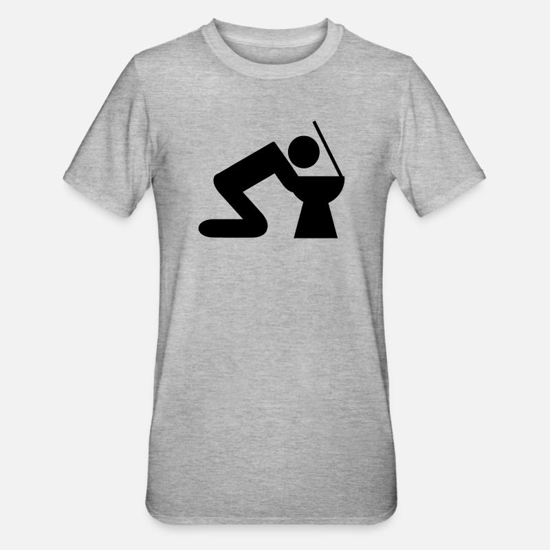 hand over - Unisex Polycotton T-Shirt - heather grey