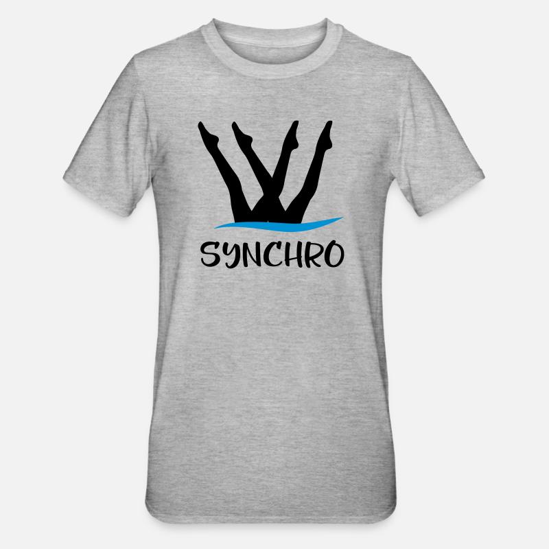 synchronized swimming - Unisex Polycotton T-Shirt - heather grey