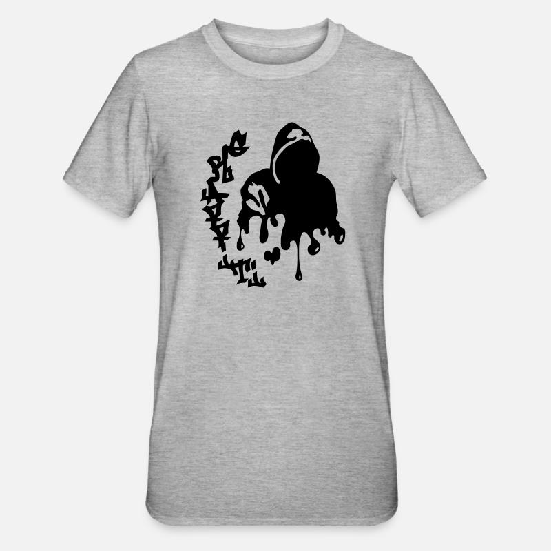 graffiti - T-shirt polycoton Unisexe - gris chiné