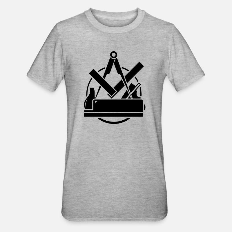 Emblème Carpenter, Carpenter Logo - T-shirt polycoton Unisexe - gris chiné
