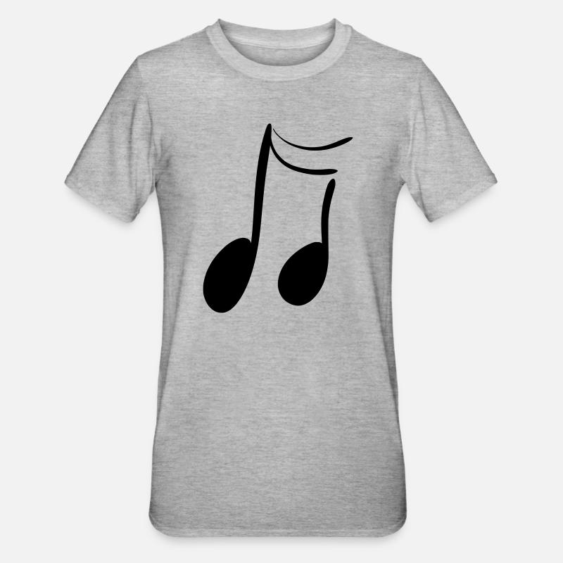 note - T-shirt polycoton Unisexe - gris chiné