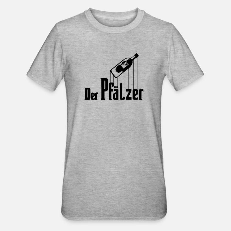 Der Pfälzer 2 - Unisex Polycotton T-Shirt - Grau meliert