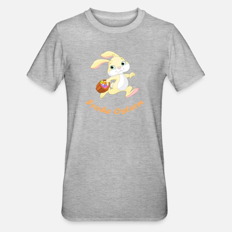 Easter - Unisex Polycotton T-Shirt - heather grey