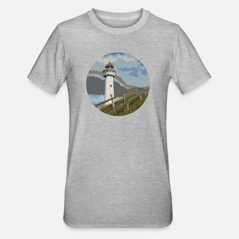 leuchtturm - T-shirt polycoton Unisexe - gris chiné