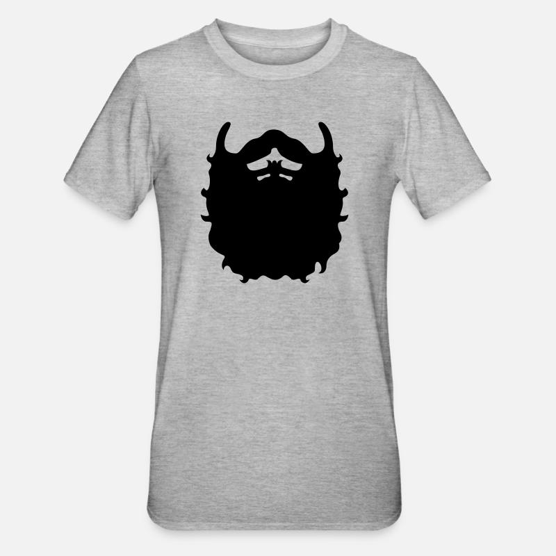 Bart - Unisex Polycotton T-Shirt - Grau meliert