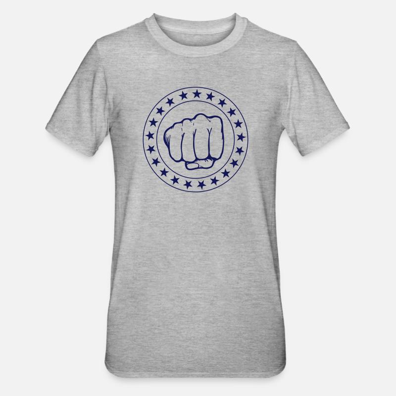Boxing - Unisex Polycotton T-Shirt - heather grey