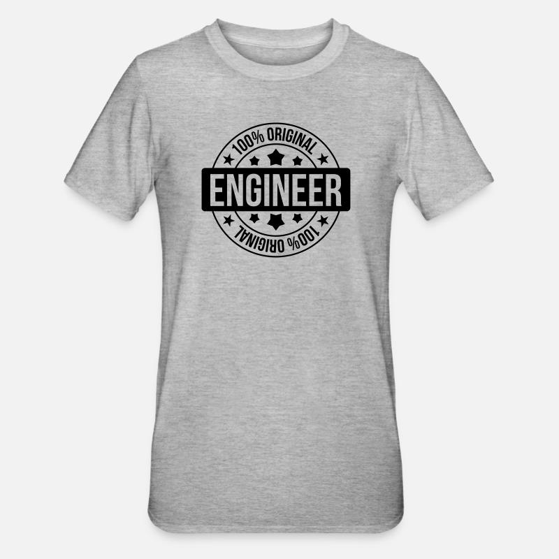 Engineer - T-shirt polycoton Unisexe - gris chiné
