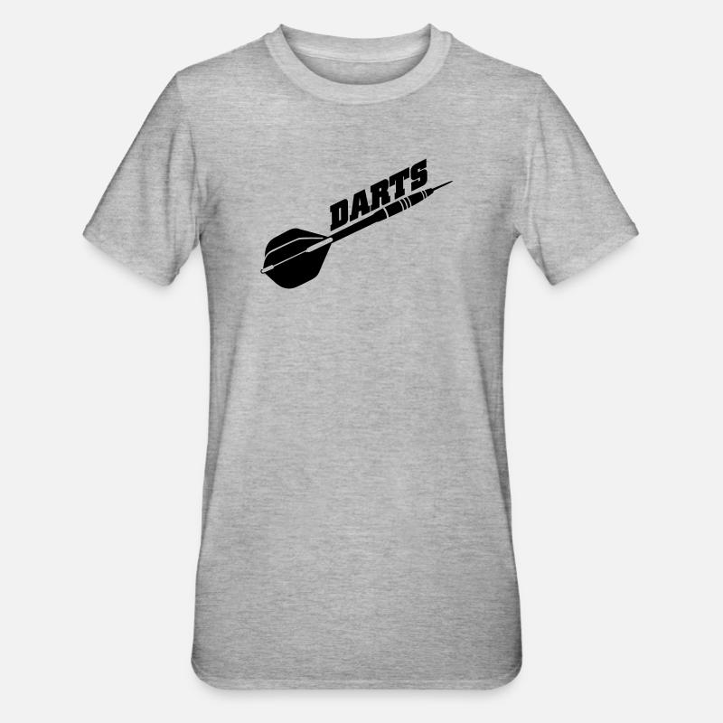 jeu de fléchettes - T-shirt polycoton Unisexe - gris chiné