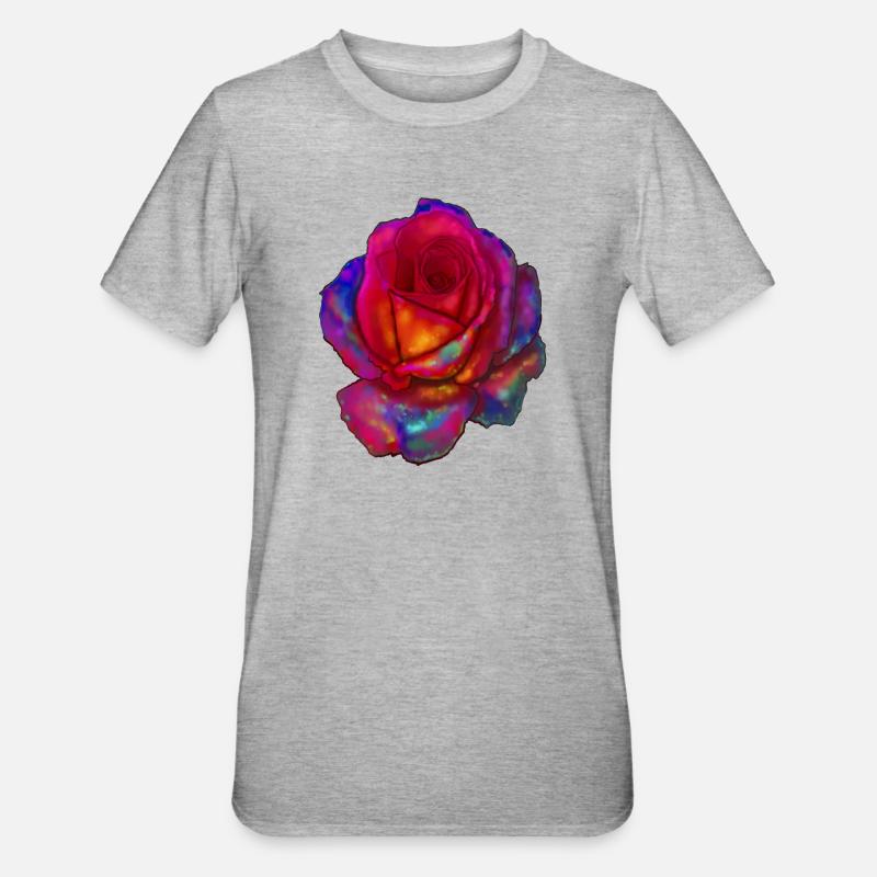 rose - T-shirt polycoton Unisexe - gris chiné