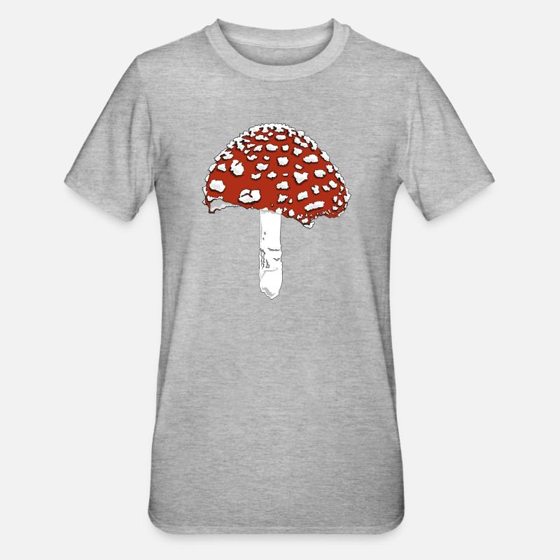 Toadstool toadstool amanita - Unisex Polycotton T-Shirt - heather grey