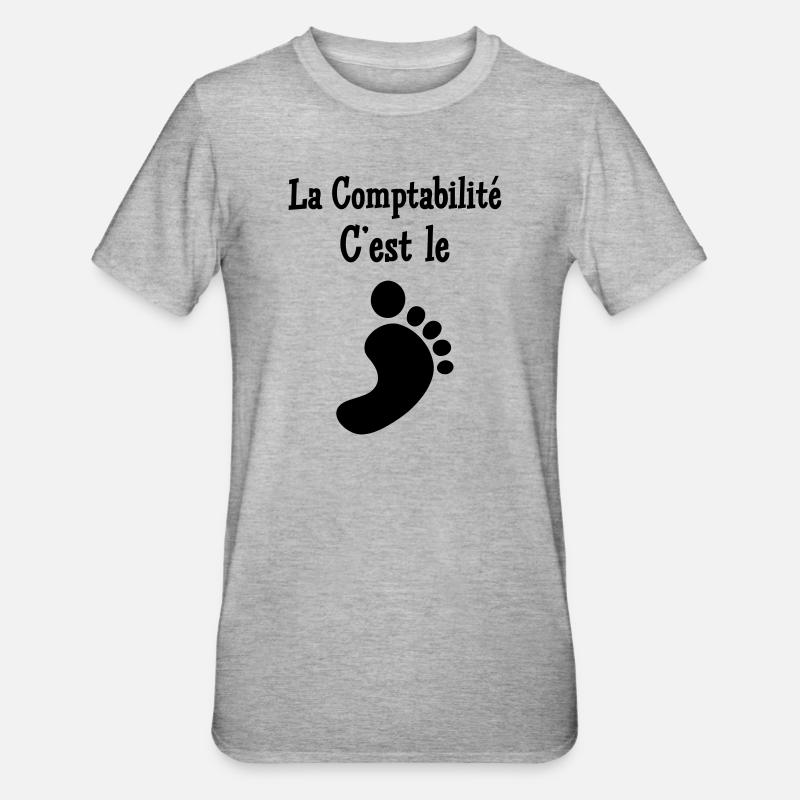 Accountant / Accounting / Comptable / Comptabilité - Unisex Polycotton T-Shirt - heather grey