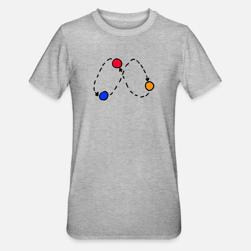 Jonglage - Unisex Polycotton T-Shirt - Grau meliert