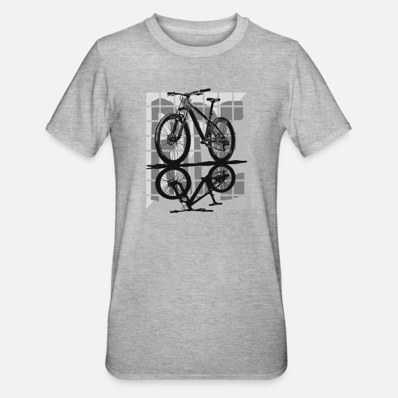 Minimalism and control – Hardtail MTB - Unisex Polycotton T-Shirt - heather grey