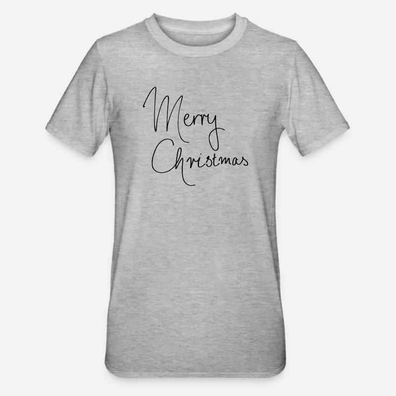 joyeux Noël - T-shirt polycoton Unisexe - gris chiné