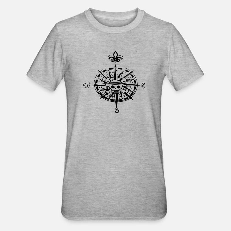 op compas compass - Unisex Polycotton T-Shirt - heather grey