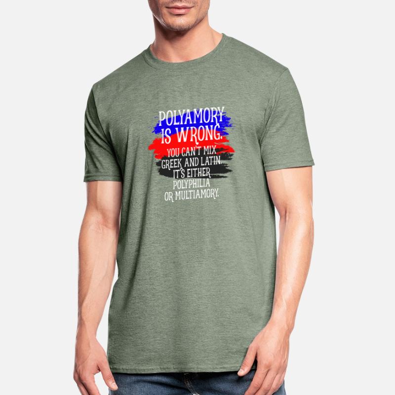Polyamory Is Wrong Polyamorous saying polyamory Unisex Polycotton T-Shirt