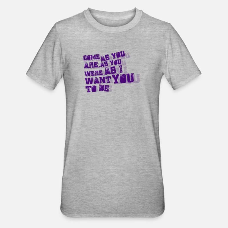 Nirvana - Venez comme vous êtes - T-shirt polycoton Unisexe - gris chiné