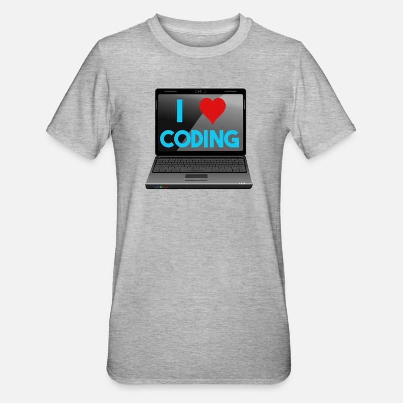 Programming, Programmer, Computer Scientist - Unisex Polycotton T-Shirt - heather grey