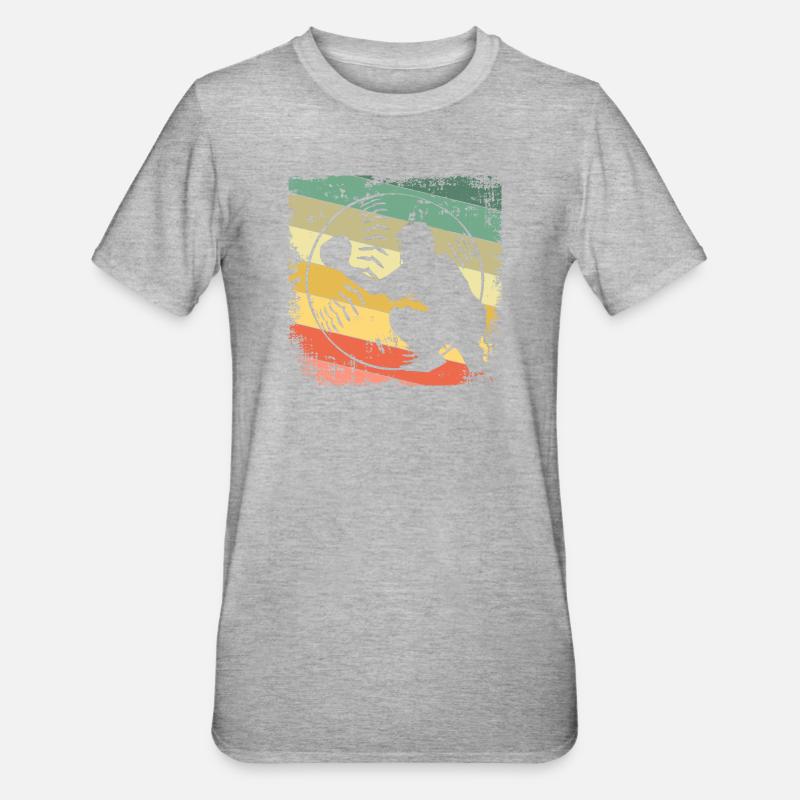 Base-ball - T-shirt polycoton Unisexe - gris chiné