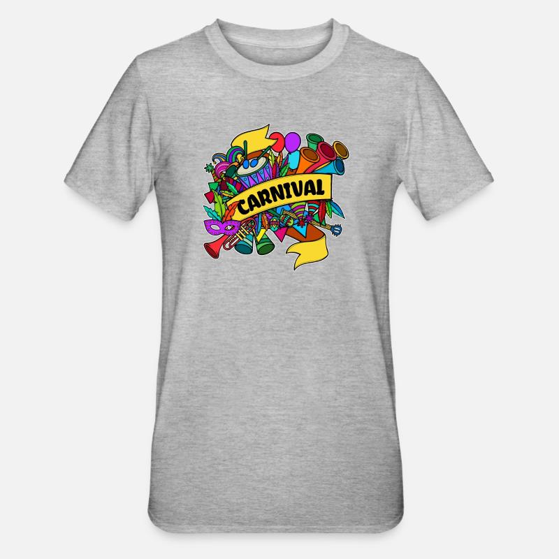 Carnaval carnaval de carnaval - T-shirt polycoton Unisexe - gris chiné