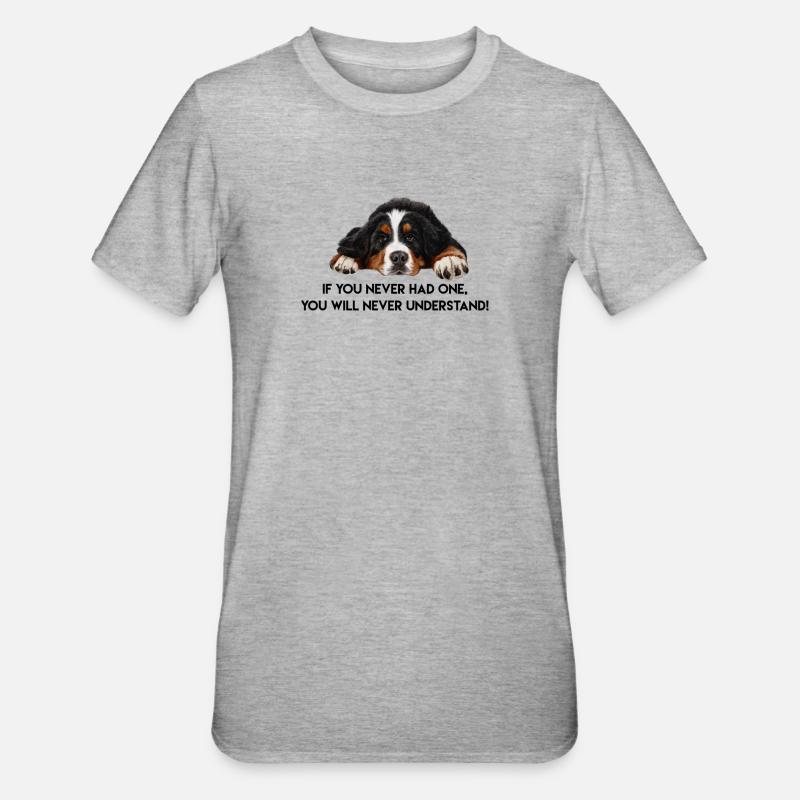 Bouvier bernois - T-shirt polycoton Unisexe - gris chiné