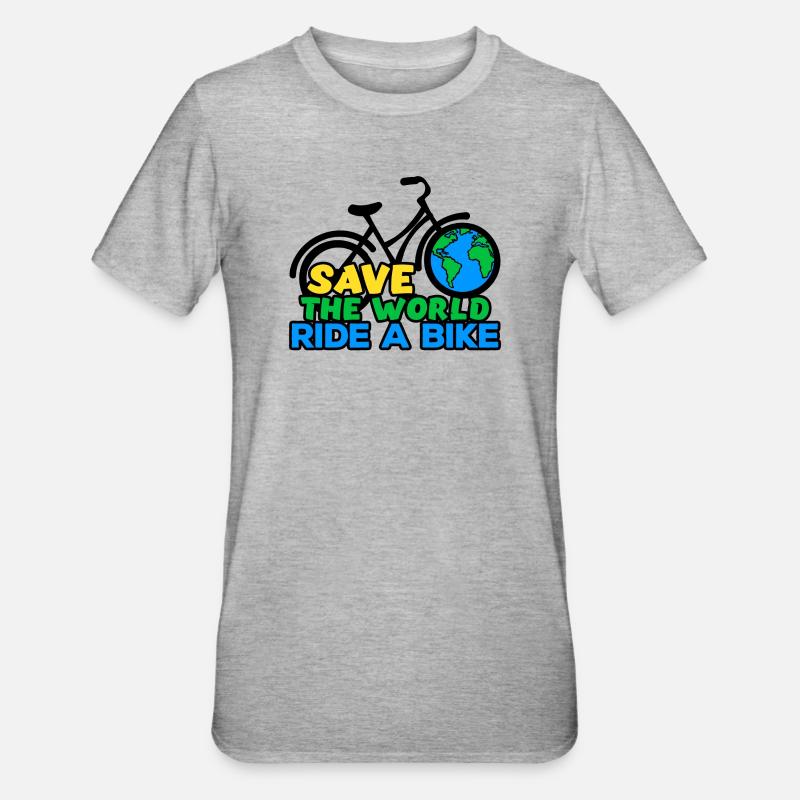 Umwelt Mutter Erde Statement Umweltschutz - Unisex Polycotton T-Shirt - Grau meliert
