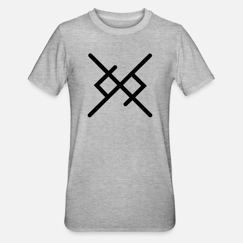 L’amour éternel dans les runes vikings - T-shirt polycoton Unisexe - gris chiné