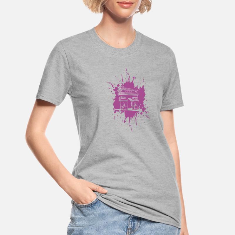 | de l’Arc de triomphe Arc de Triomphe Paris | Éclabousser T-shirt polycoton Unisexe