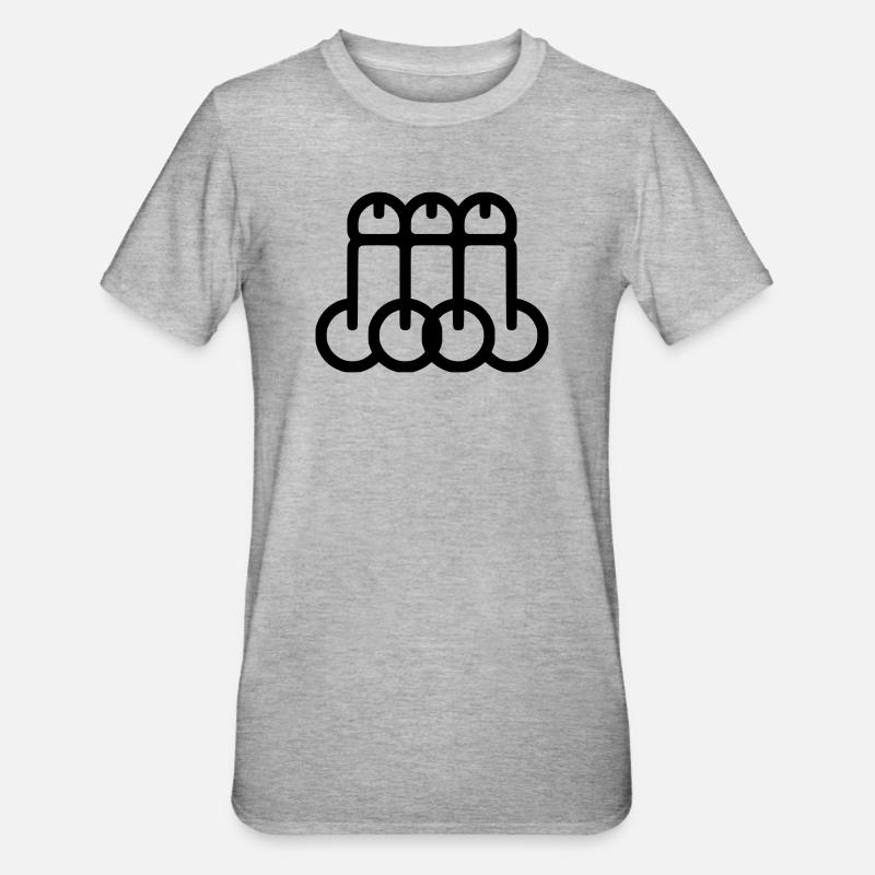 dicks - Unisex Polycotton T-Shirt - Grau meliert