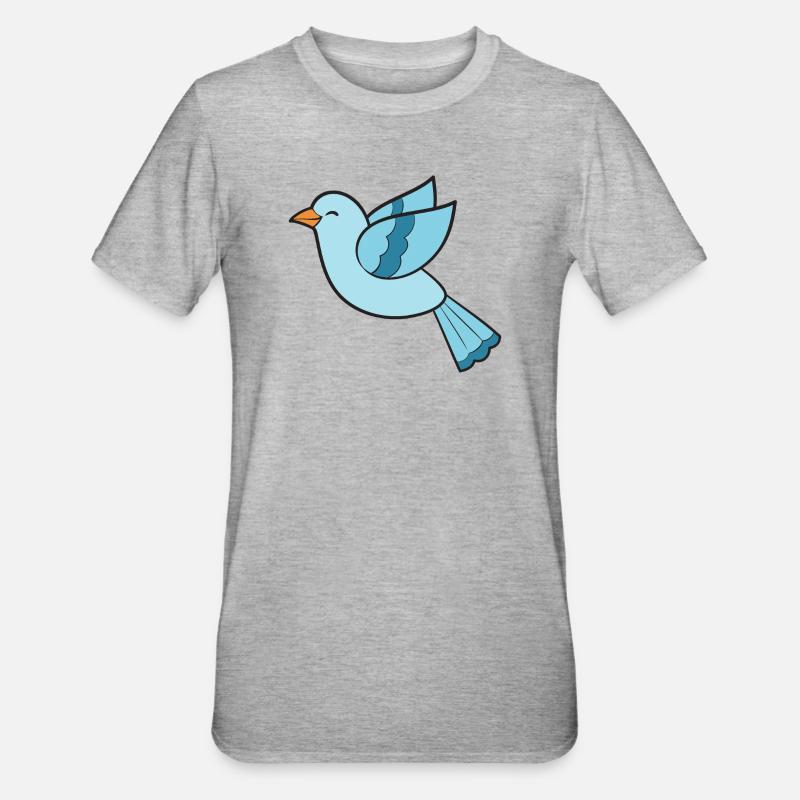 Oiseaux Oiseaux - T-shirt polycoton Unisexe - gris chiné