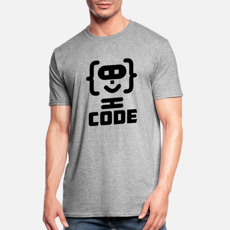 Hacker-Programmierer-Code-Logo mit Text CODE Unisex Polycotton T-Shirt