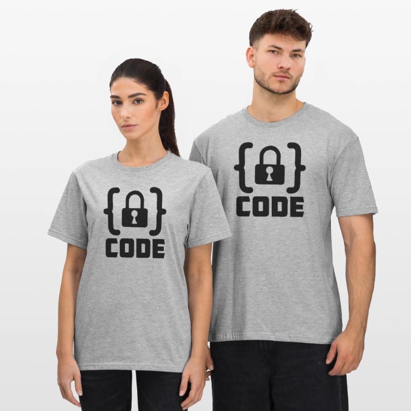 Code mit Sperrprogrammierer Unisex Polycotton T-Shirt
