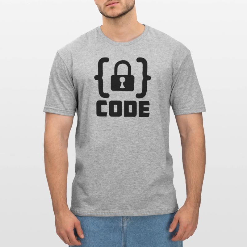 Code avec programmateur de verrouillage T-shirt polycoton Unisexe