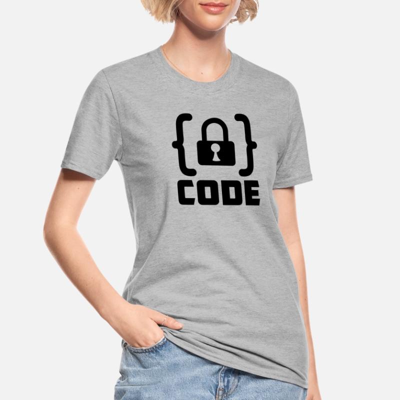 Code avec programmateur de verrouillage T-shirt polycoton Unisexe