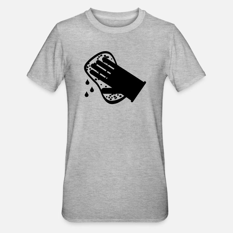 Lave-glace plus propre - T-shirt polycoton Unisexe - gris chiné