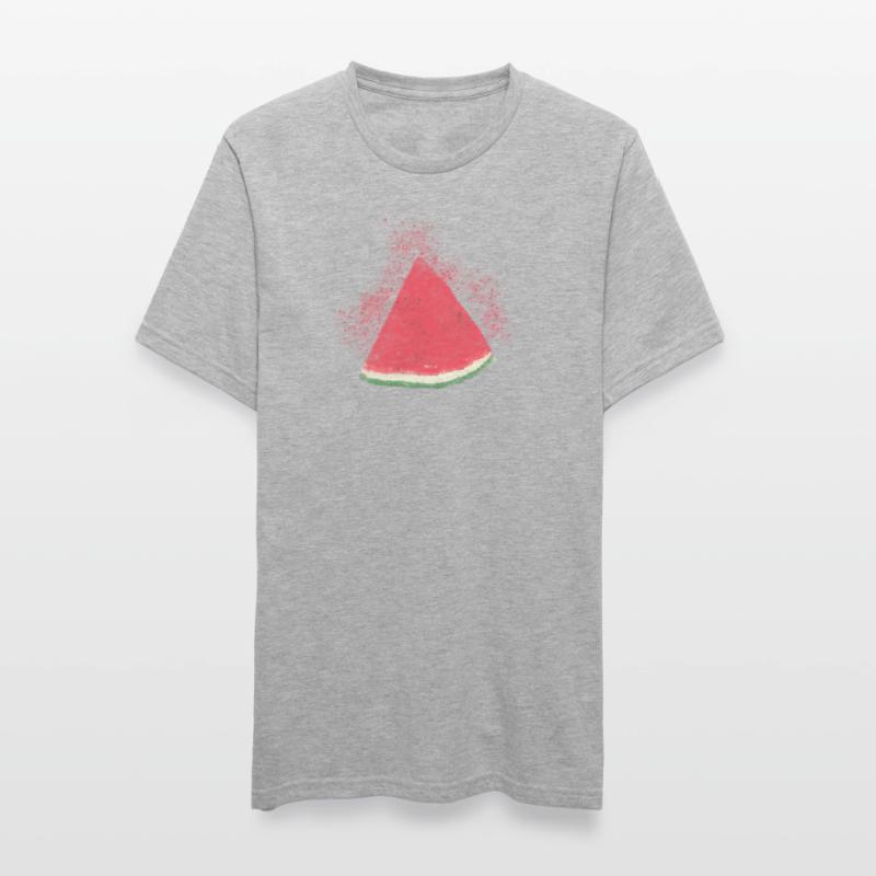 Pastèque, Pastèque, Melon, Aquarelle T-shirt polycoton Unisexe