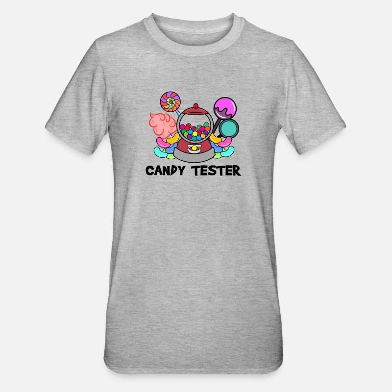 Candy Sweets Statement Dessert Snacking - Unisex Polycotton T-Shirt - heather grey